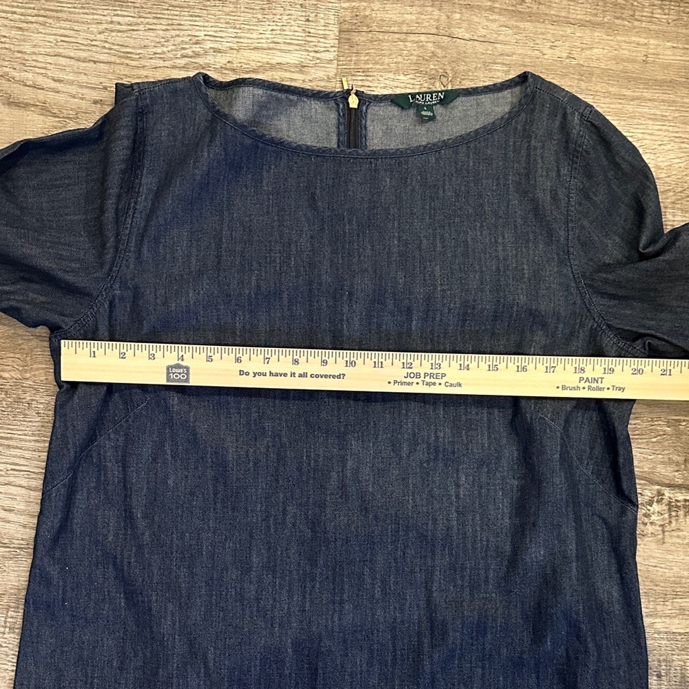 Lauren Ralph Lauren Women's Large Denim Blouse - Picture 4 of 7